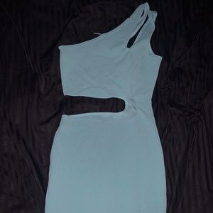 One Shoulder Cut Out Bodycon Dress